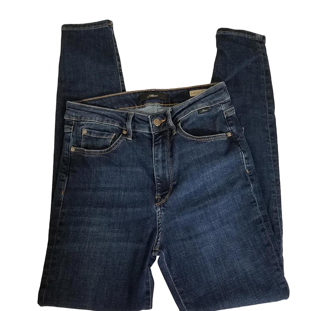 Mavi Scarlett Super Skinny Women's High Rise Jeans - Dark Blue Size 26